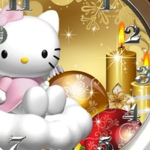 Hello kitty gold Christmas